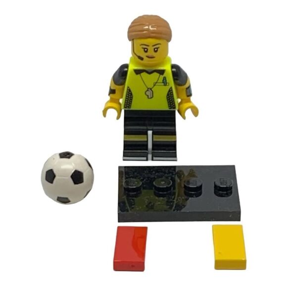Lego Series 24 Soccer / Football Referee 71037 Collectible Minifigure Series 24 - Picture 1 of 6